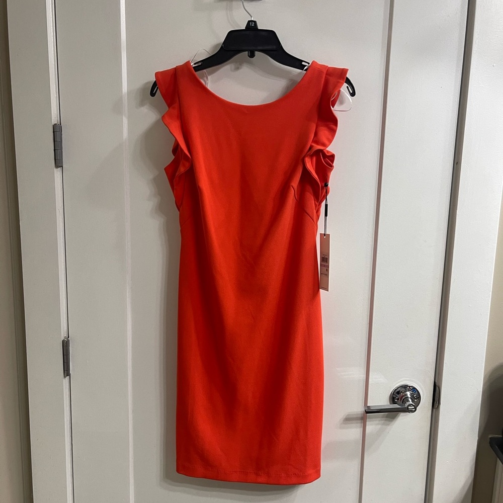 Calvin Klein Vibrant Orange Mini Dress